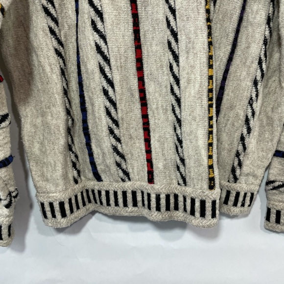 Vintage colo colucci knit wool men’s coogie inspired thick crew sweater pullover - Picture 9 of 12